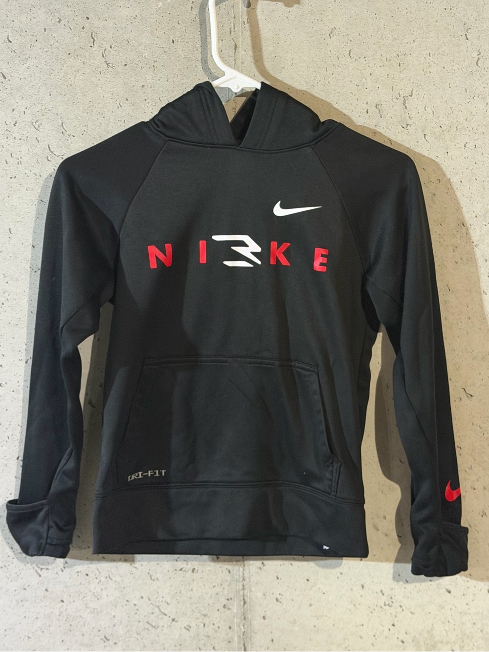 Nike 3BRAND Russell Wilson Boys Fleece Hoodie Black Youth Small 8-10